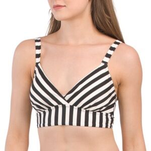 1 hour sale. Jantzen, Sophia swim top, zebra black & white stripes